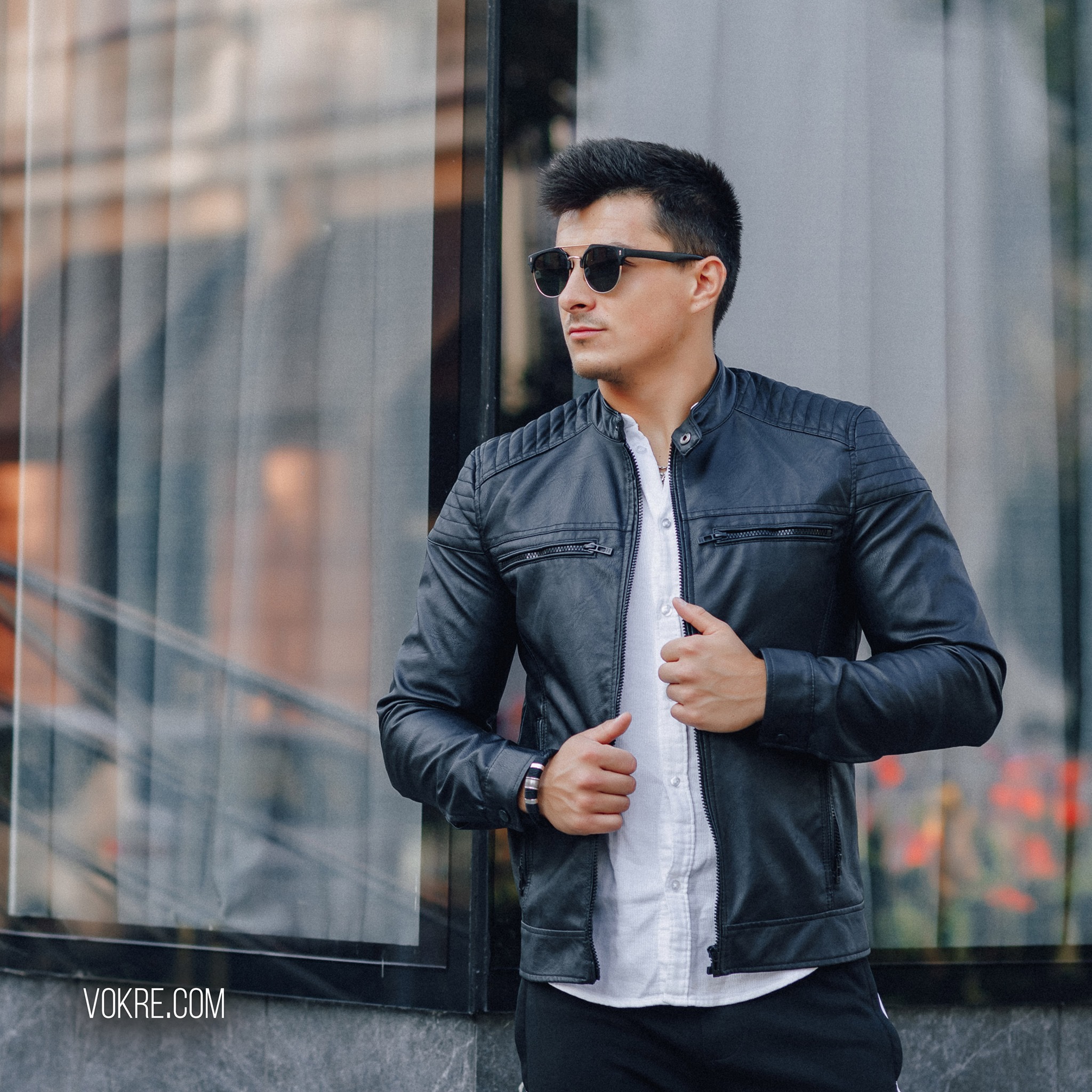 Classic leather jackets mens​​